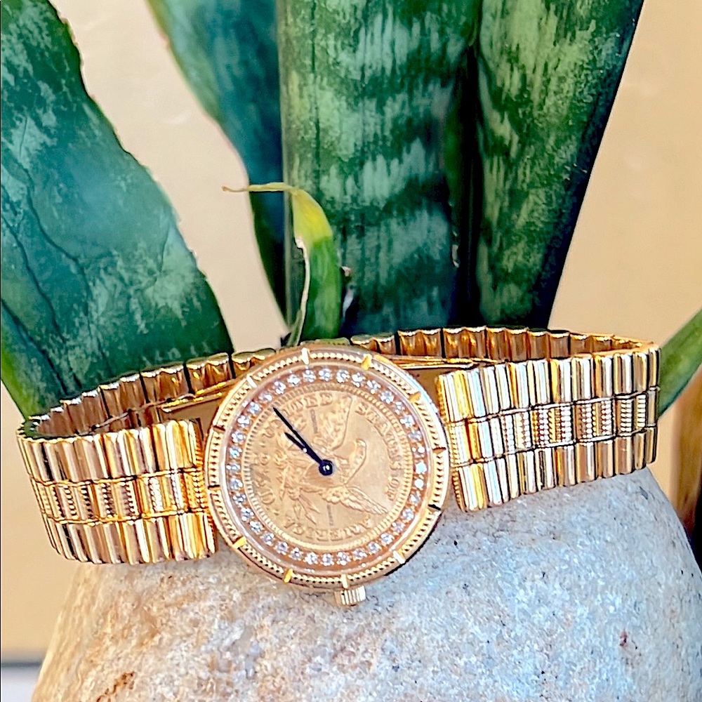 Corum 18k and 22k diamond Gold Women's Watch